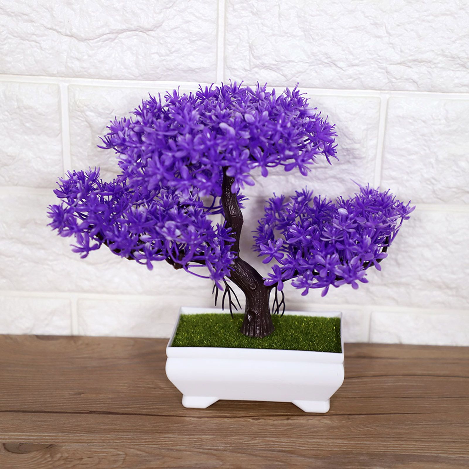 Artificial Bonsai Fake Blossom Flower Potted Plant Home Office Decor — image 5