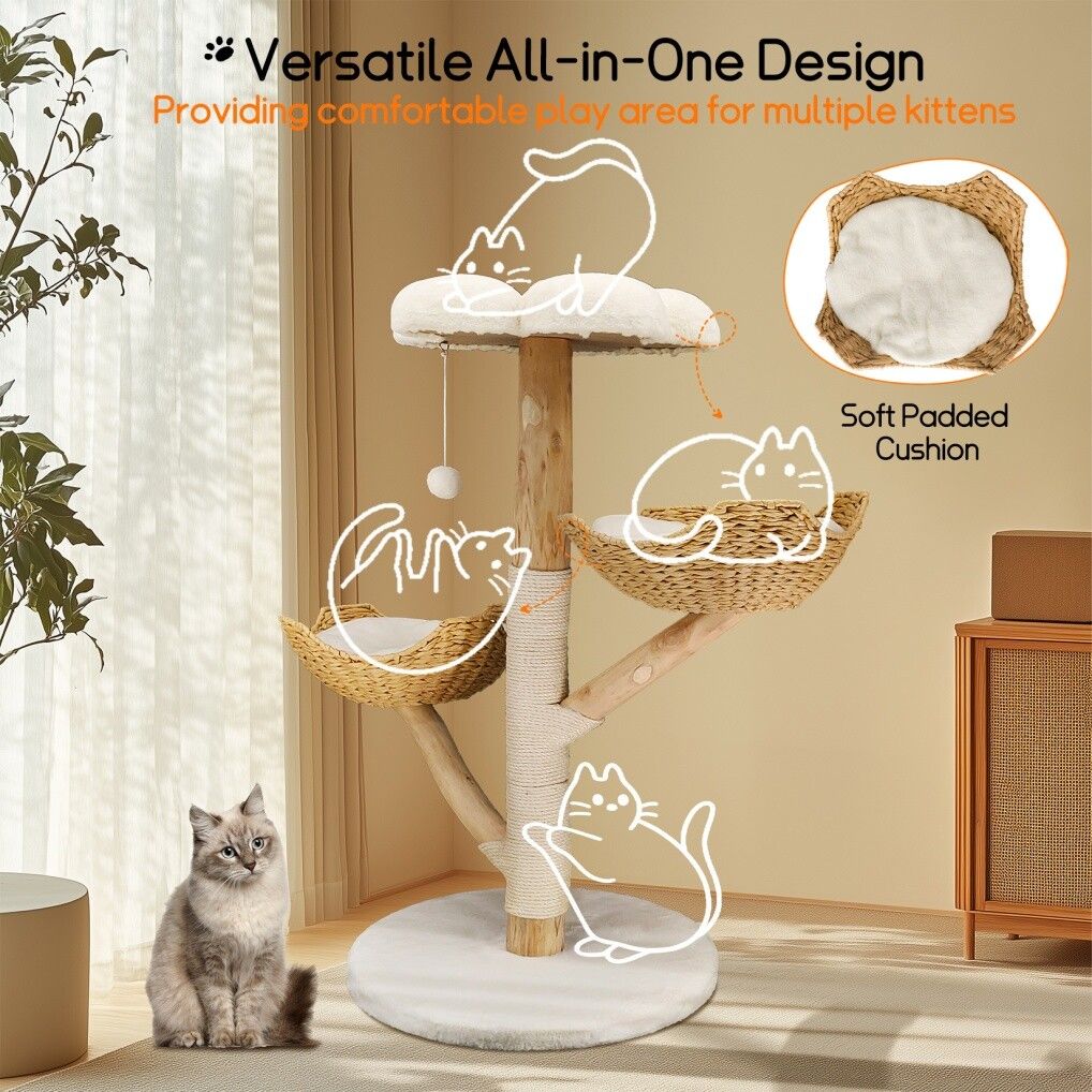 3 Tier Cat Tree Activity Centre Scratcher Post Climber โ image 3