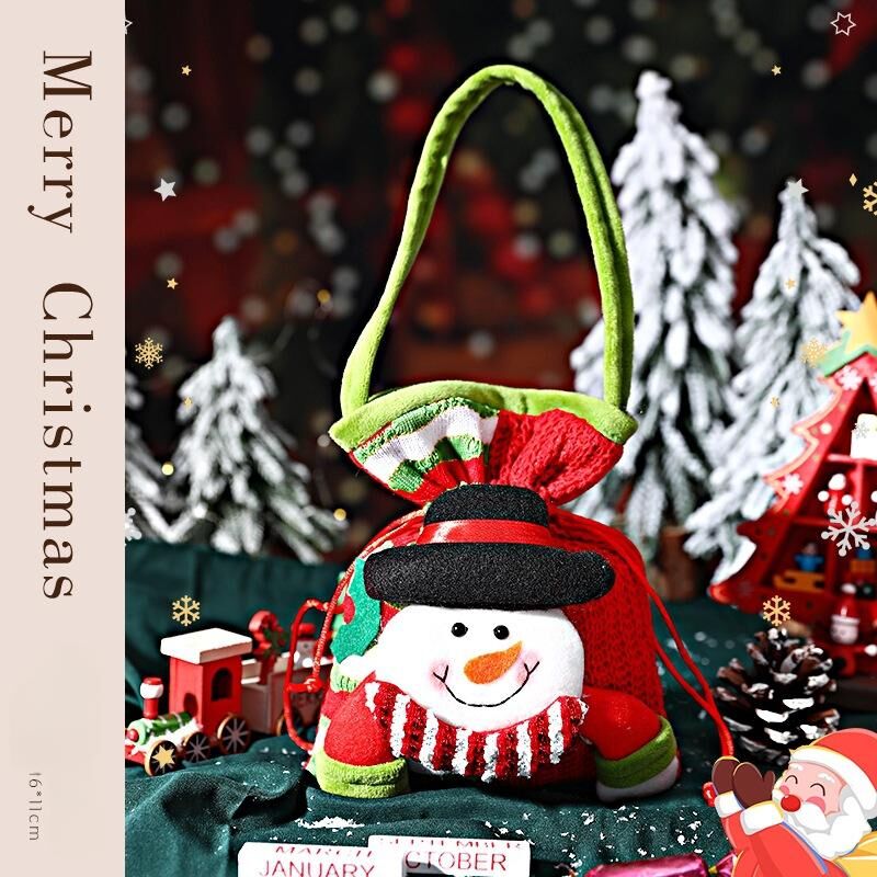 Christmas gift Festive Aussie Christmas Gift Bags: Cute Reindeer, Santa & Snowman Pouches for Xmas Treats & Gifting（Santa Claus） — image 6