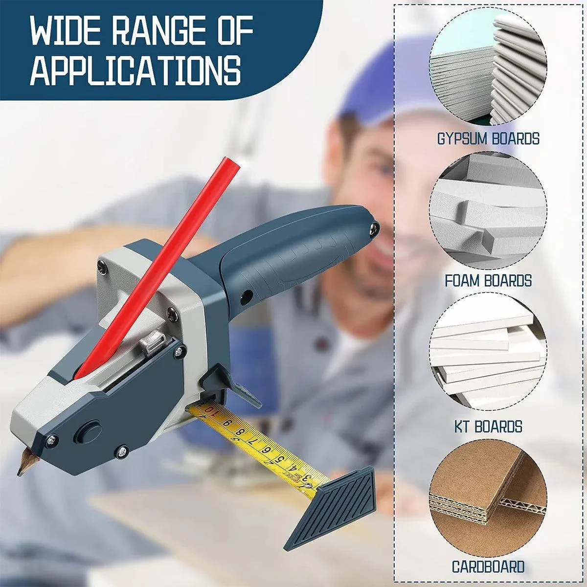Drywall Gypsum Board Cutter Woodworking Special Knife Compasses for Decoration — image 6