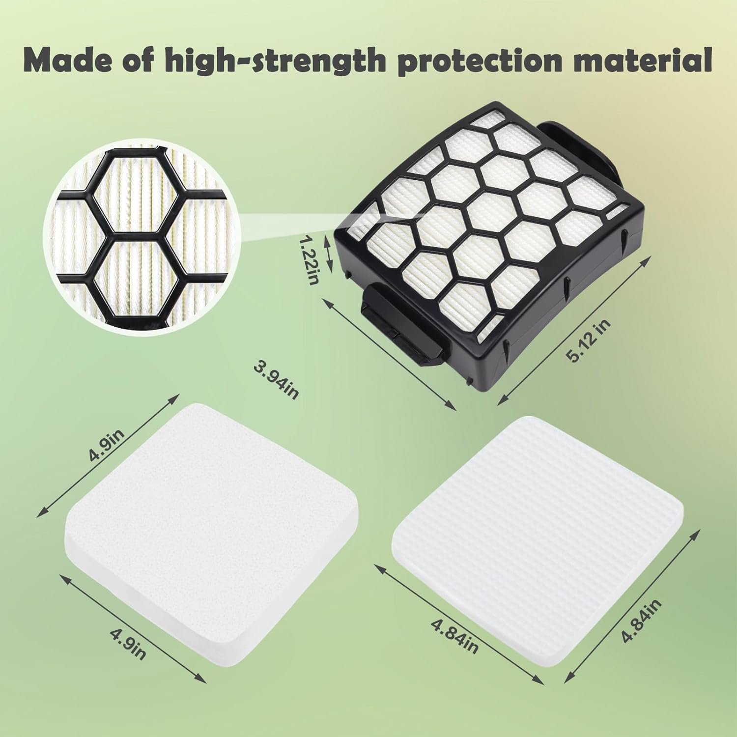 Filter Replacement for Shark LA300 LA301 LA322 LA351 LA500 LA502 LA555 LA360 LA362 LA401 LA455 LA702 Rotator Lift-Away ADV DuoClean PowerFins Upright Vacuum โ image 4