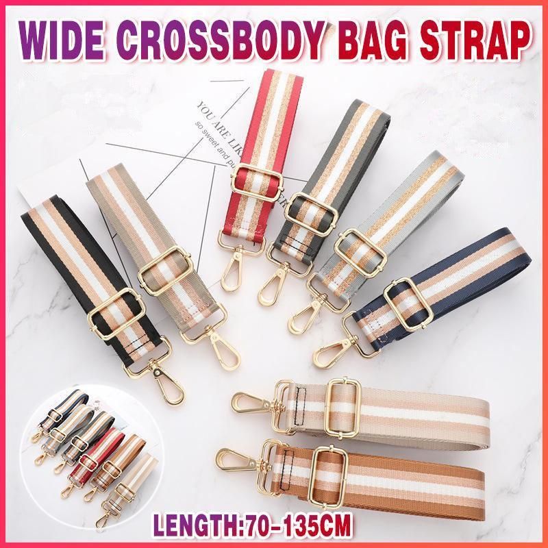 New Crossbody Bag Handbag Belt Satchel Wide Adjustable Canvas Shoulder Strap - Red โ image 2
