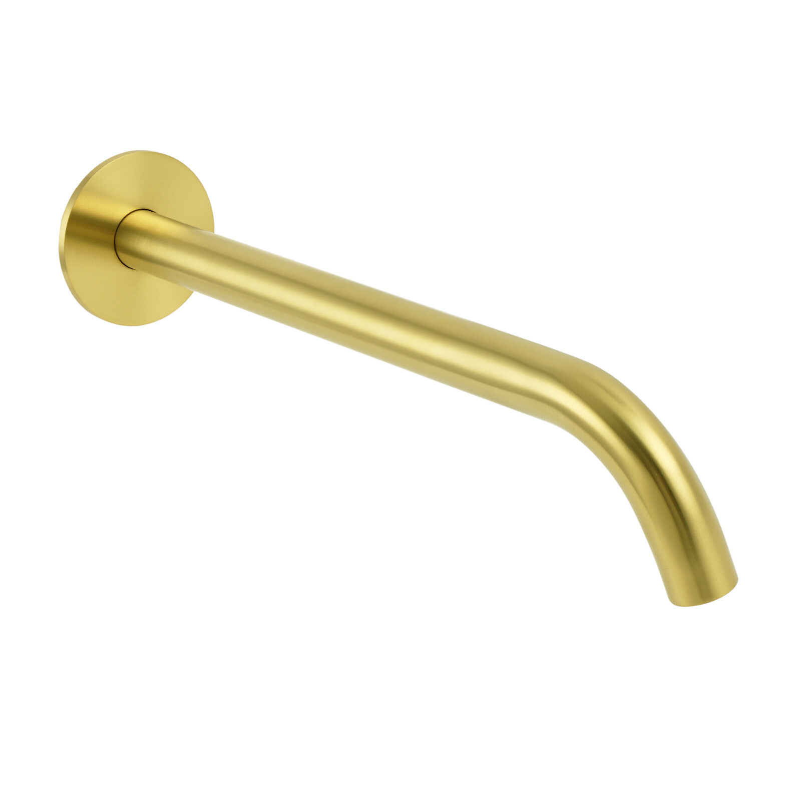 Bathroom 300mm Long Wall Mounted Extention Bath Tub Filler Spout Brushed Gold โ image 3