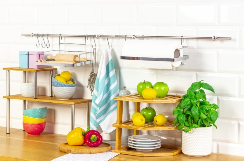 3 Tiers Bamboo Kitchen Rack Storage โ image 4