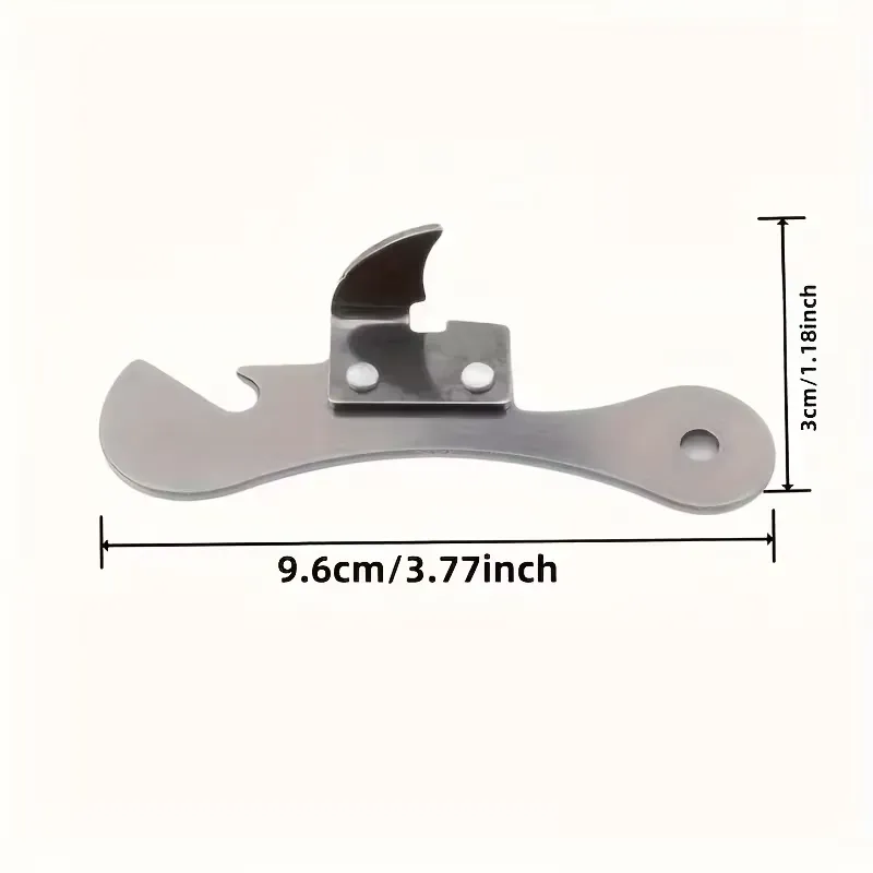 Can Opener Manual Stainless Steel Camping Can Opener, Portable Bottle Opener (2 Pieces) β image 2