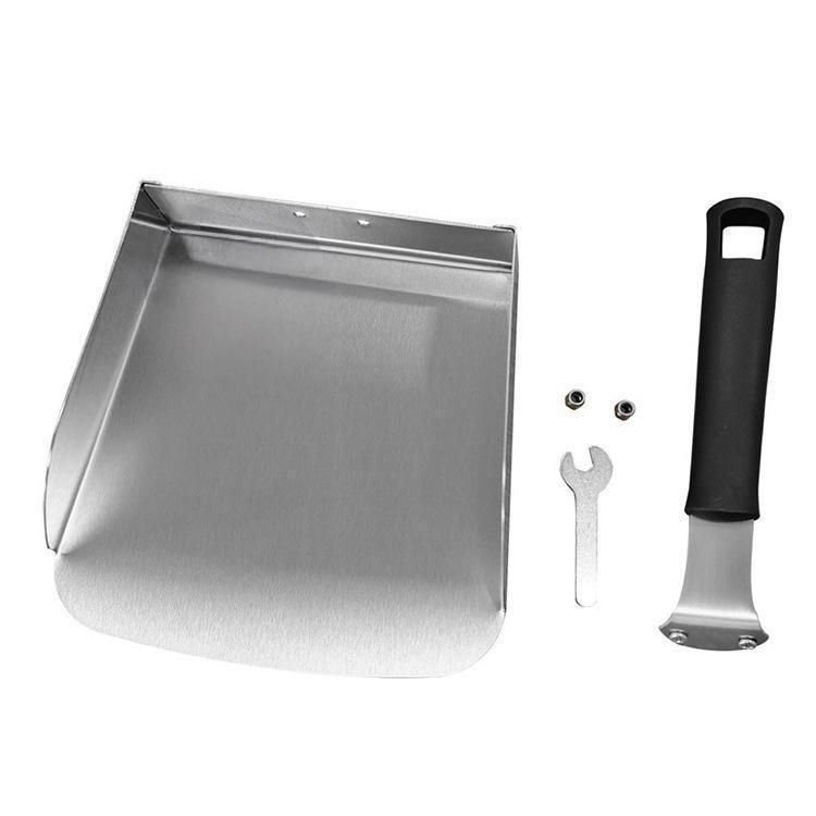 stainless steel food shovel, anti-scald BBQ shovel, wide pizza lifter, fry scoop, kitchen heat-resistant spatula, BBQ accessories Australia, pizza peel — image 2