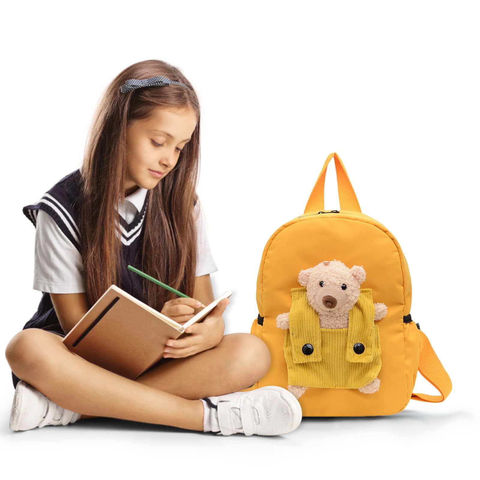 1 Pcs Travel Backpack,Cute Custom BookBag with Detachable Bear,Travel Backapck for Women/Men Casual Laptop Bookbag,Large Capacity Backpack for Birthday — image 5