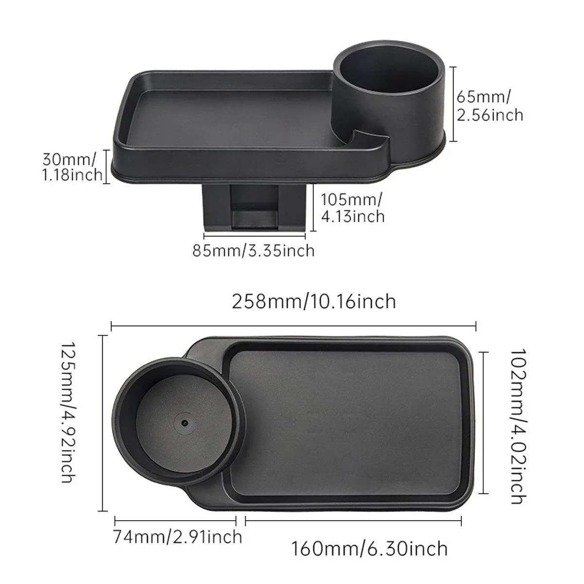 Car Storage Box Clip In Cup Holder Multifunctional Vehicle Seat Side Organizer — image 3