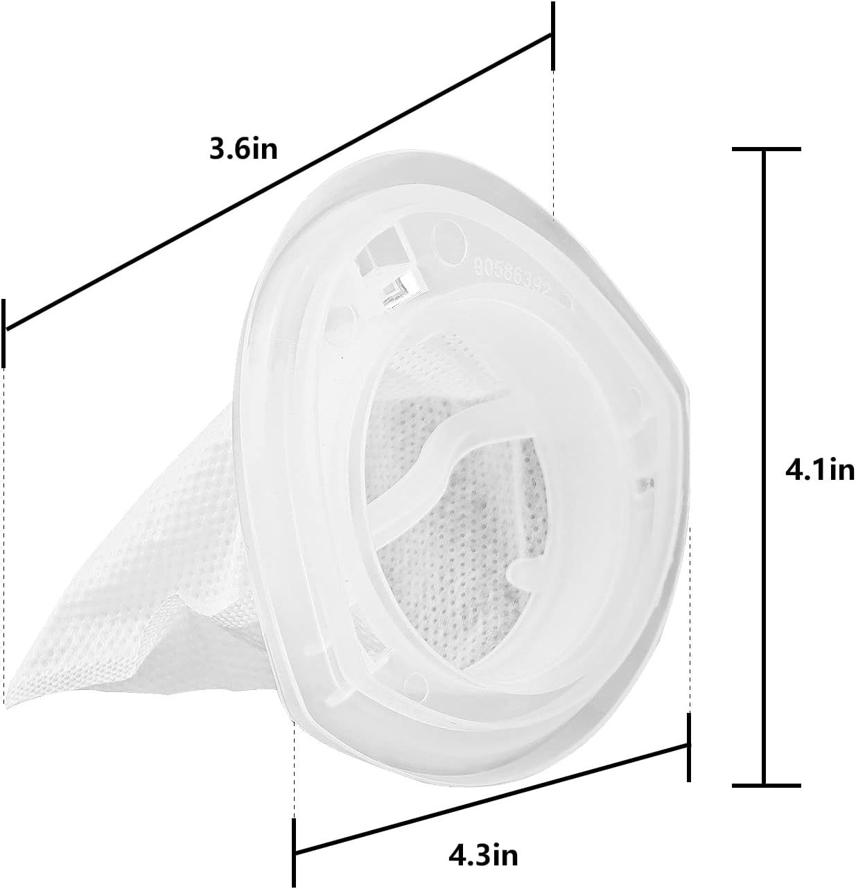 EV100 ilter Replacement Compatible with Black & Decker Hand Vacuum HNV220B HNV115J HNV215B HNV115B 90590689 Series Cleaners, 6 Pack — image 2