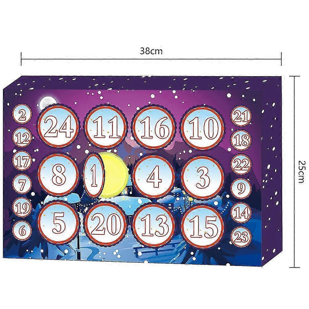 24pcs/set Crystal Clay Advent Calendar 2020 Countdown to Christmas for Babies Teens — image 4