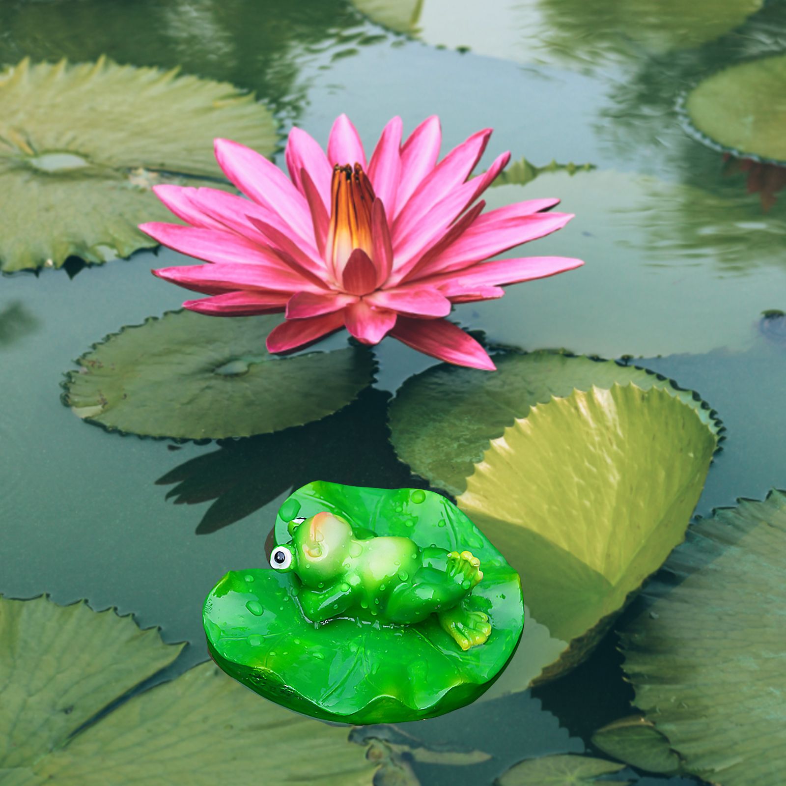 Floating Leaf Decoration Resin Fake Leaves Staue Ornament for Pool Fountain Aquarium Water โ image 4
