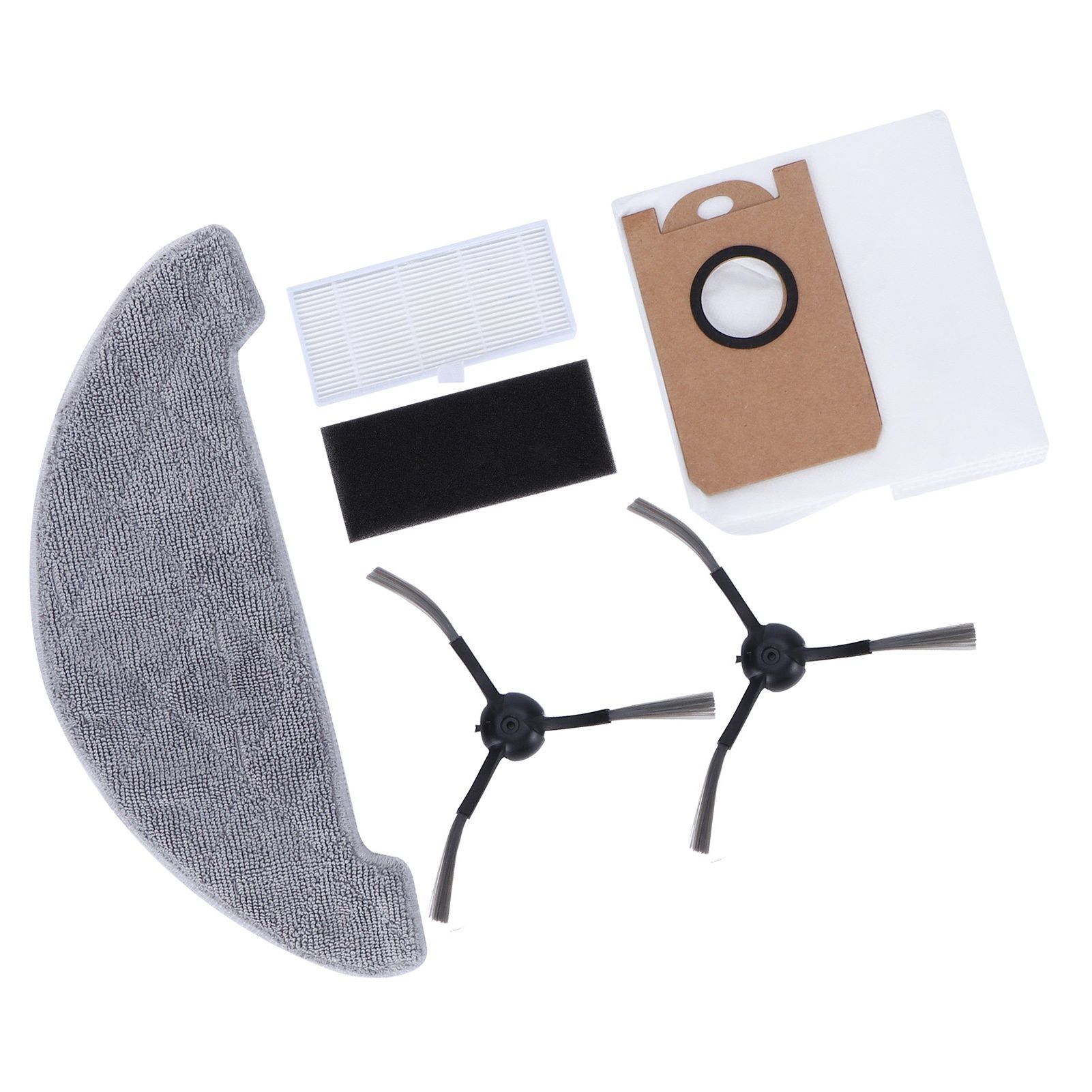 Side Brush Filter Dust Bag Kit Robot Vacuum Cleaner Parts Fit for Proscenic M7 MAX — image 6