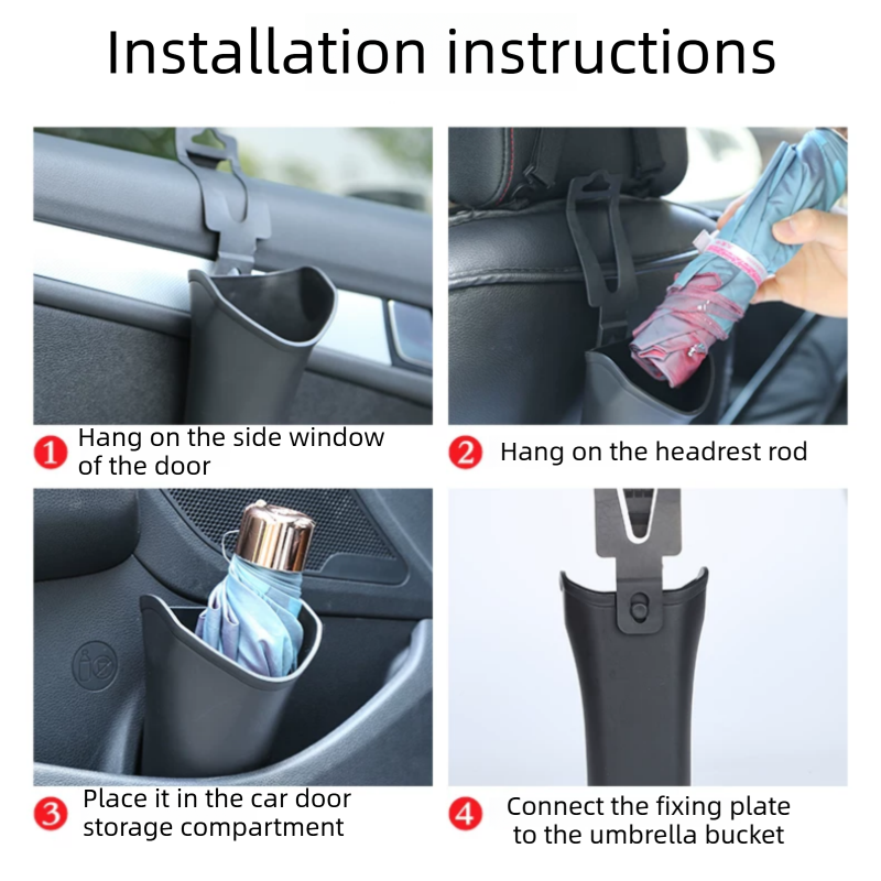 2 pcs Car interior essentials set-Silvery Car Air Vent Aroma Diffuser & Black Hanging Storage Bin- hanging storage container that is convenient to use and โ image 6