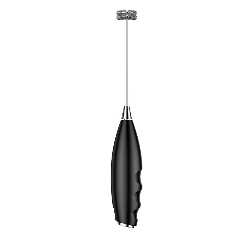 Portable Electric Milk Frother, Handheld Coffee Foam Maker for Lattes, Cappuccino, Hot Chocolate and Everyday Home Use, Black