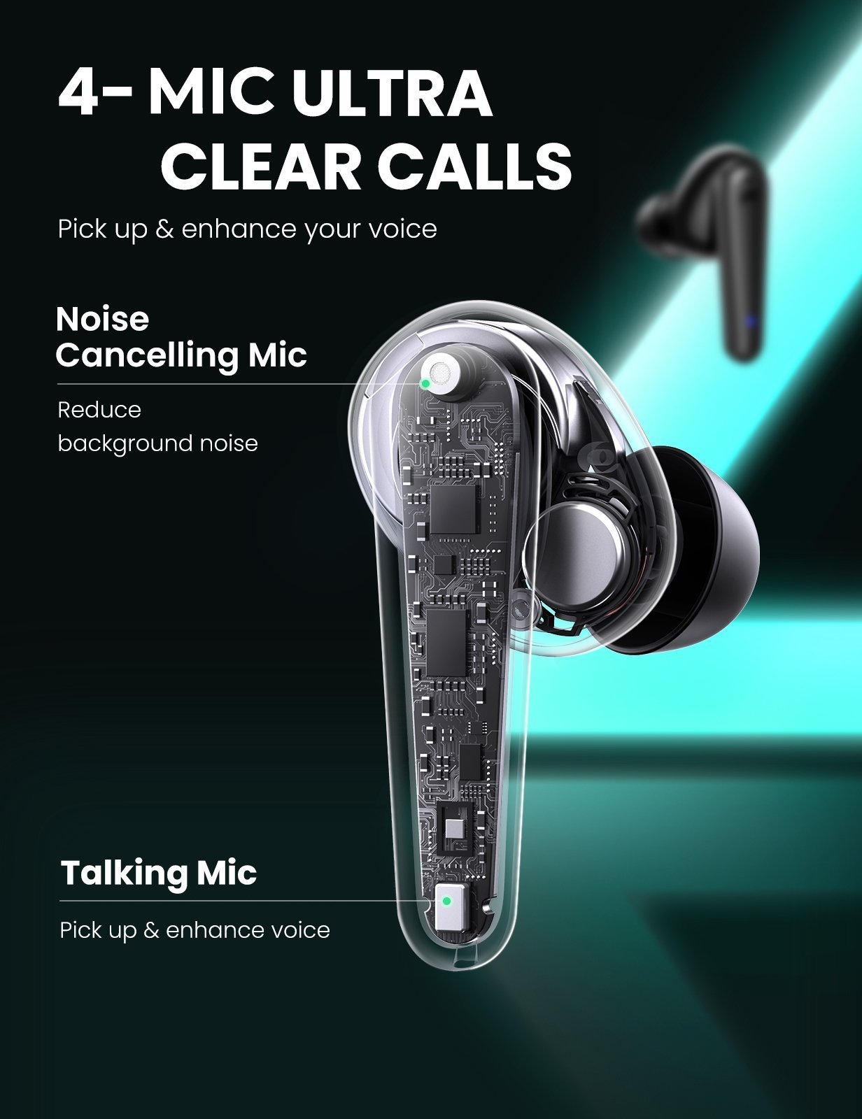 UGREEN 80650 T1 Wireless Earbuds White โ image 6