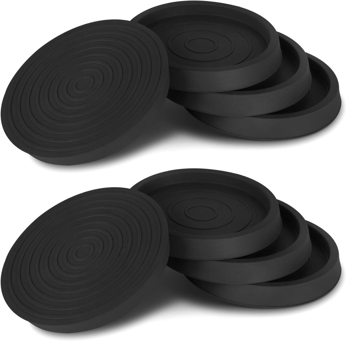 8 pieces - Furniture mats - 76*76*9 mm - 6.3 cm round furniture mat - anti-slip furniture protectors - rubber furniture protectors - for hardwood floors