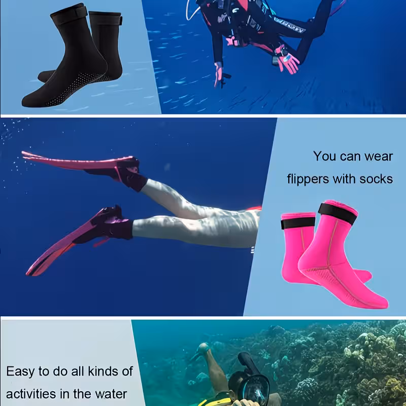 Neoprene Socks 3mm, Sand Socks Surf Booties Dive Boots, Water Socks for Women & Men M — image 3