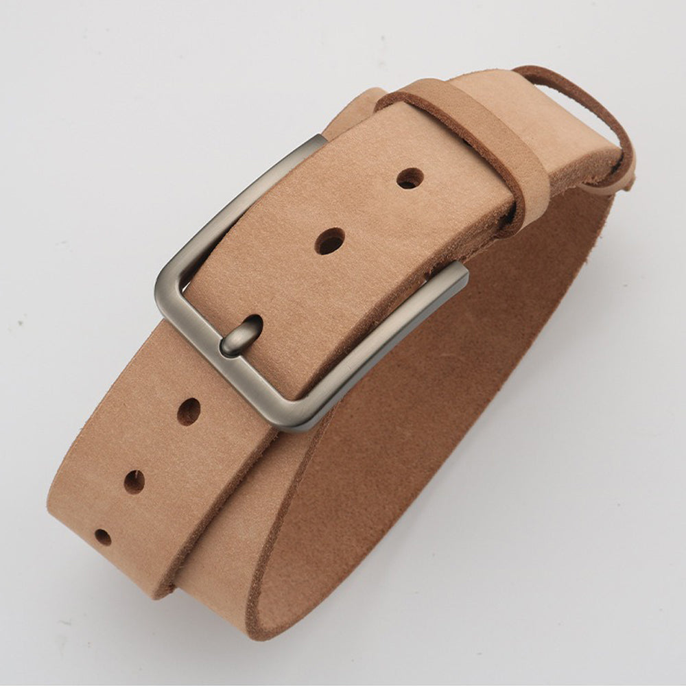 Men's Genuine Leather Belt Full Grain Cowhide Belt with Detachable Buckle (120cm) โ image 6