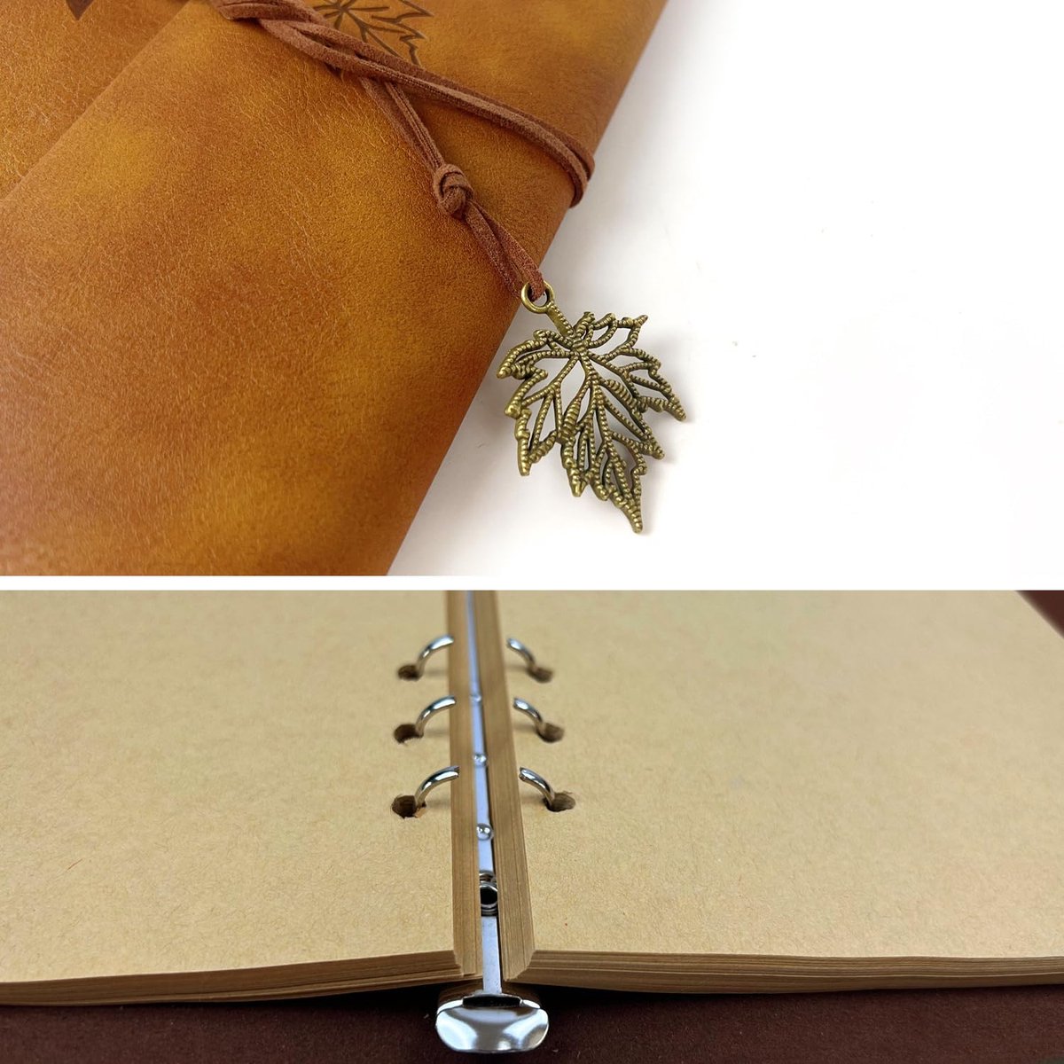 Notebook - Unisex Journal - Leather Sketchbook - Classic Spiral Binding - Travel Journal - Includes Unprinted Kraft Paper - Replaceable Inserts, Ideal Gift โ image 2