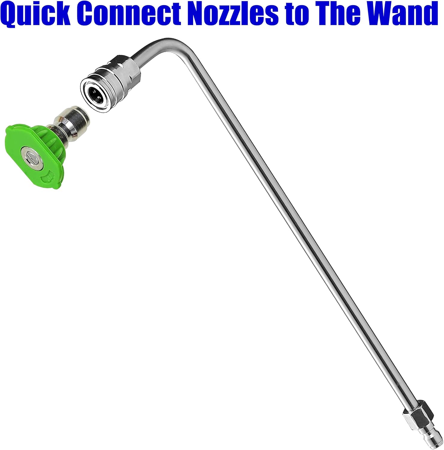 Pressure Washer Wand Extension, 90 Degree Curved Angled, Undercarriage and Gutter Cleaner Attachment, 1/4 Inch Quick Connect, 14 Inch โ image 3