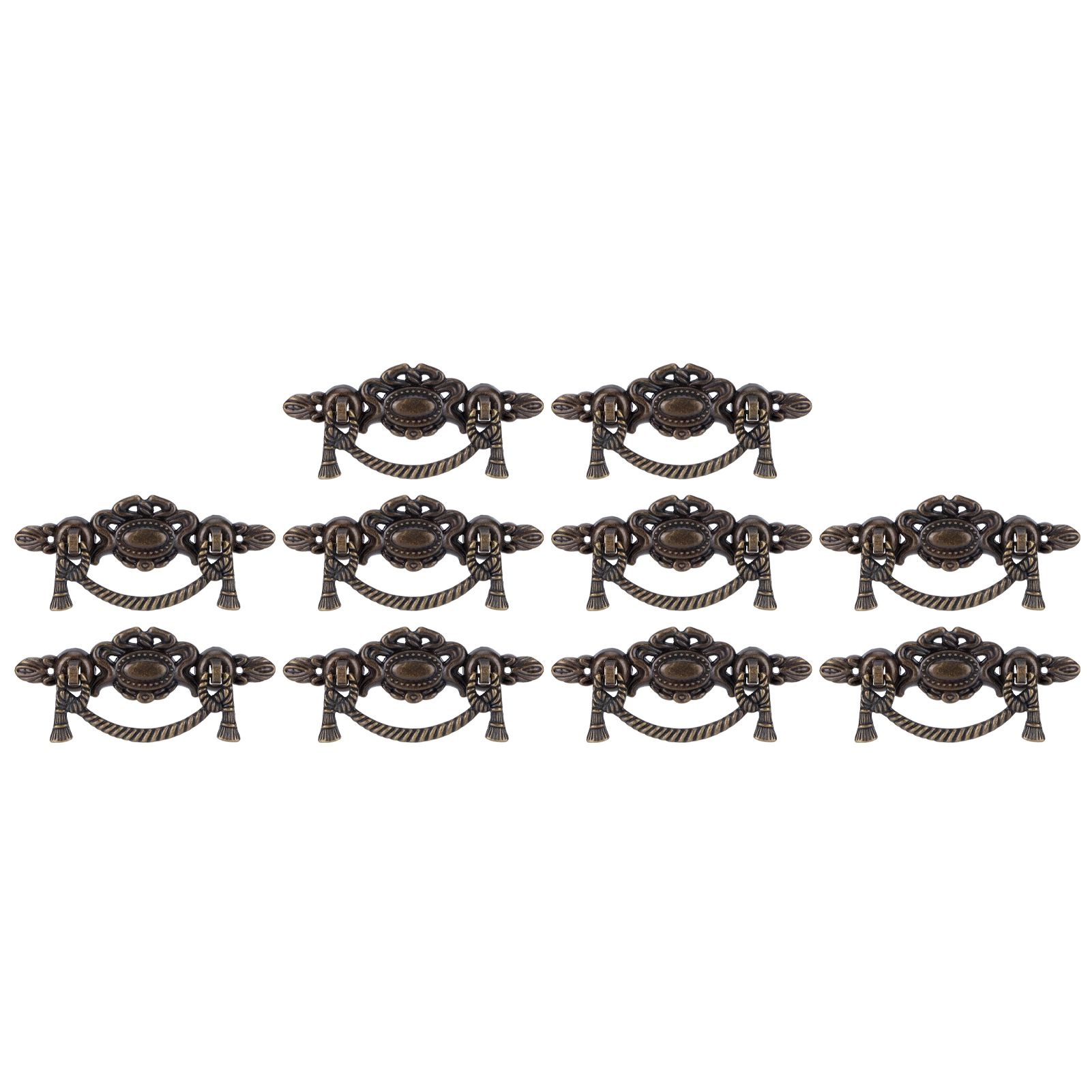 10 Sets Kitchen Drawer Cabinet Door Handle Furniture Knobs Hardware Cupboard Antique Pull Handles — image 6