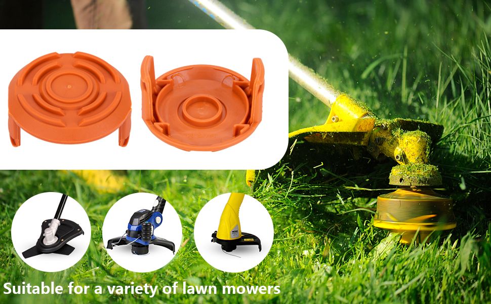 4 Pack Trimmer Replacement Spool Cap Covers, Weed Eater Cap, Weeder Accessories working life since made of Premium ABS Material — image 2