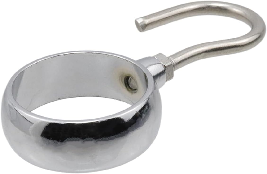 Stainless Steel Closet Rod Hook Robe Tube Hook Wardrobe Hooks for Hanging, Fit for32mm/1.26" Dia Rod -10pcs โ image 4