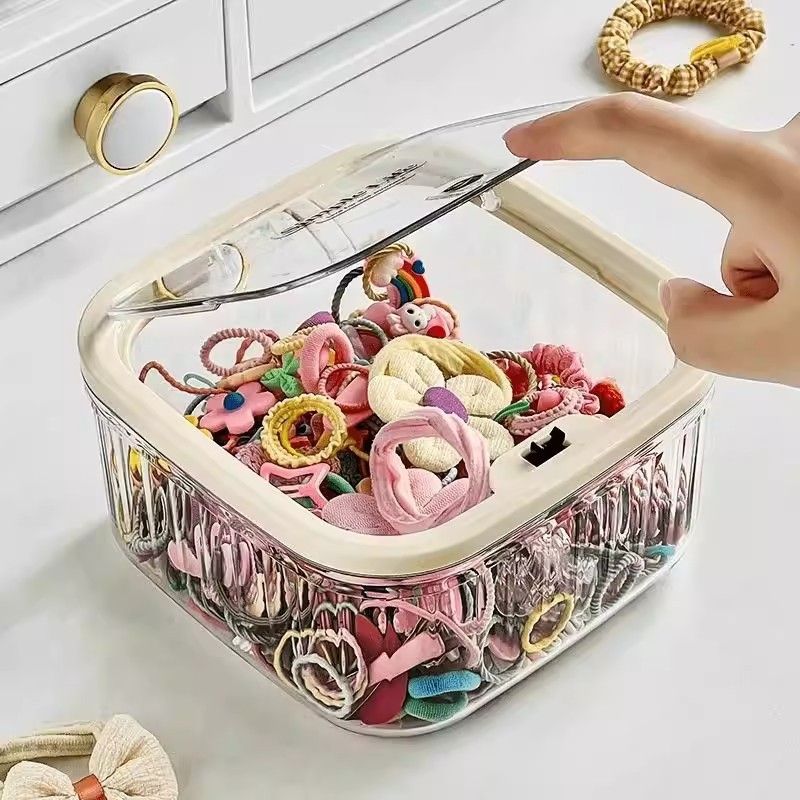 875-Piece Cute Hair Accessories Gift Set with Elastic Rubber Bands & Hair Clips Organizer Box - Perfect Gift for Girls — image 2