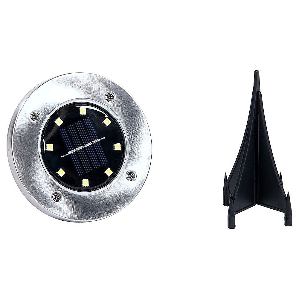12x Solar Powered LED Buried Inground Recessed Light Garden Outdoor Deck Path — image 4