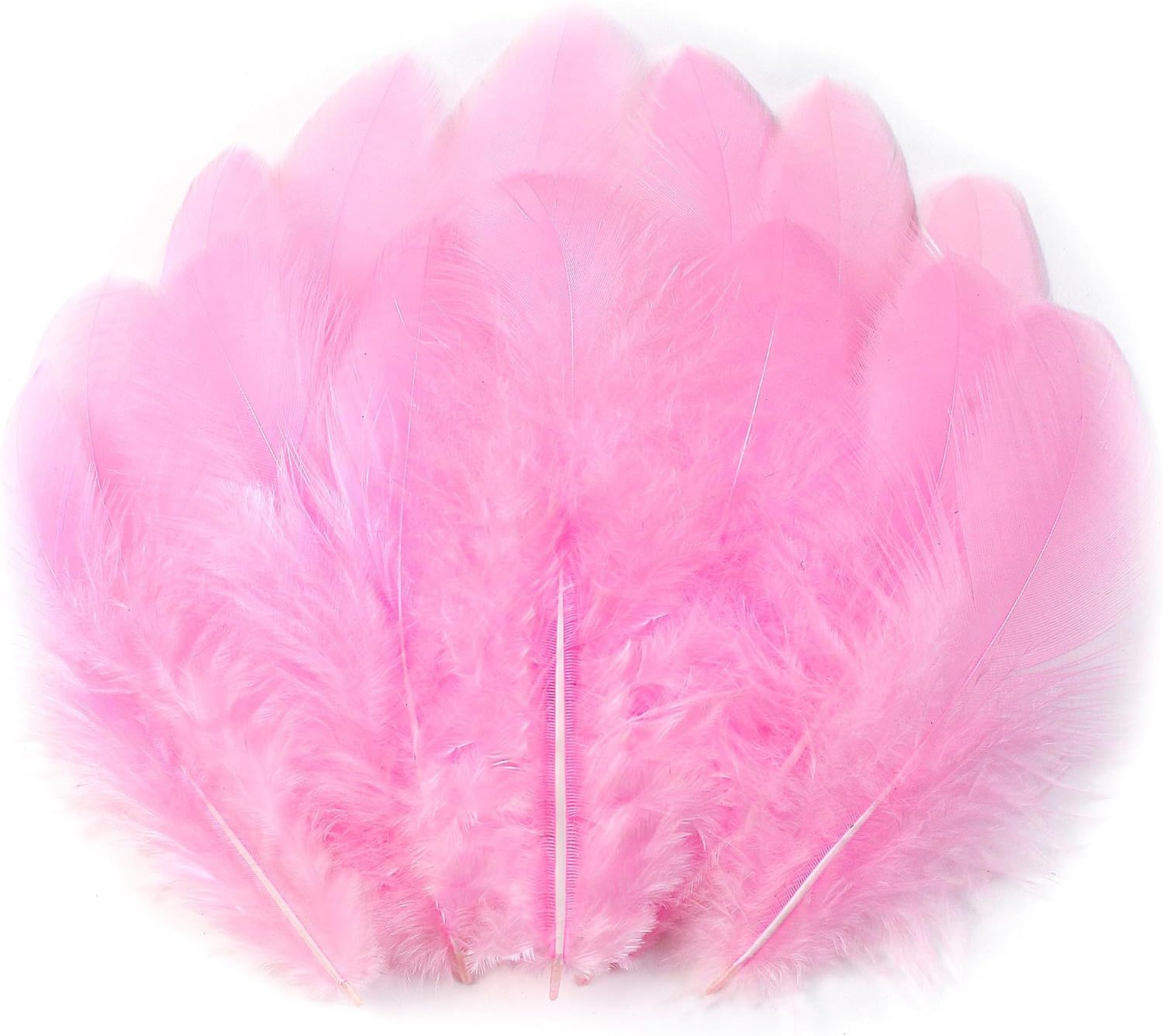 Pink Feathers for Crafts - 300pcs Craft Feathers Bulk for Wedding Home Party, Dream Catcher Supplies and DIY Crafts(LightPink) — image 4