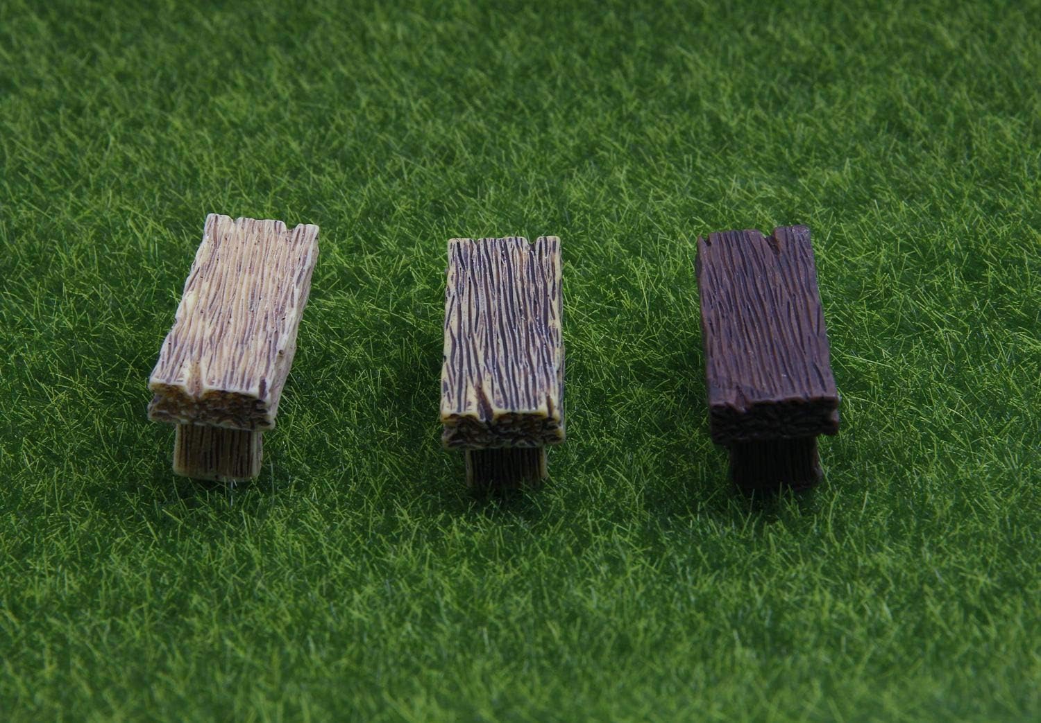 3Pcs Mini Resin Bench Miniature Fairy Garden Bench Dollhouse Accessories Statue DIY Decor Gift โ image 4