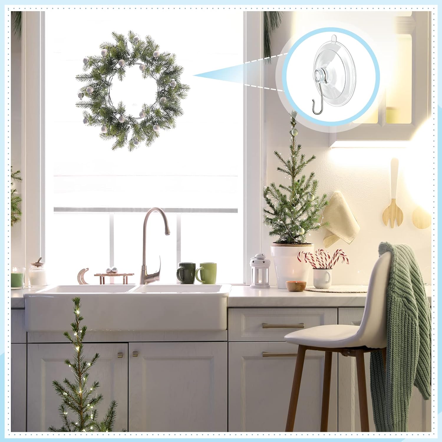 Suction Cup Hooks, 1.77 Inch Small Window Suction Cups with Metal Hooks, Removable and Reusable, Clear, 12 Pcs โ image 6