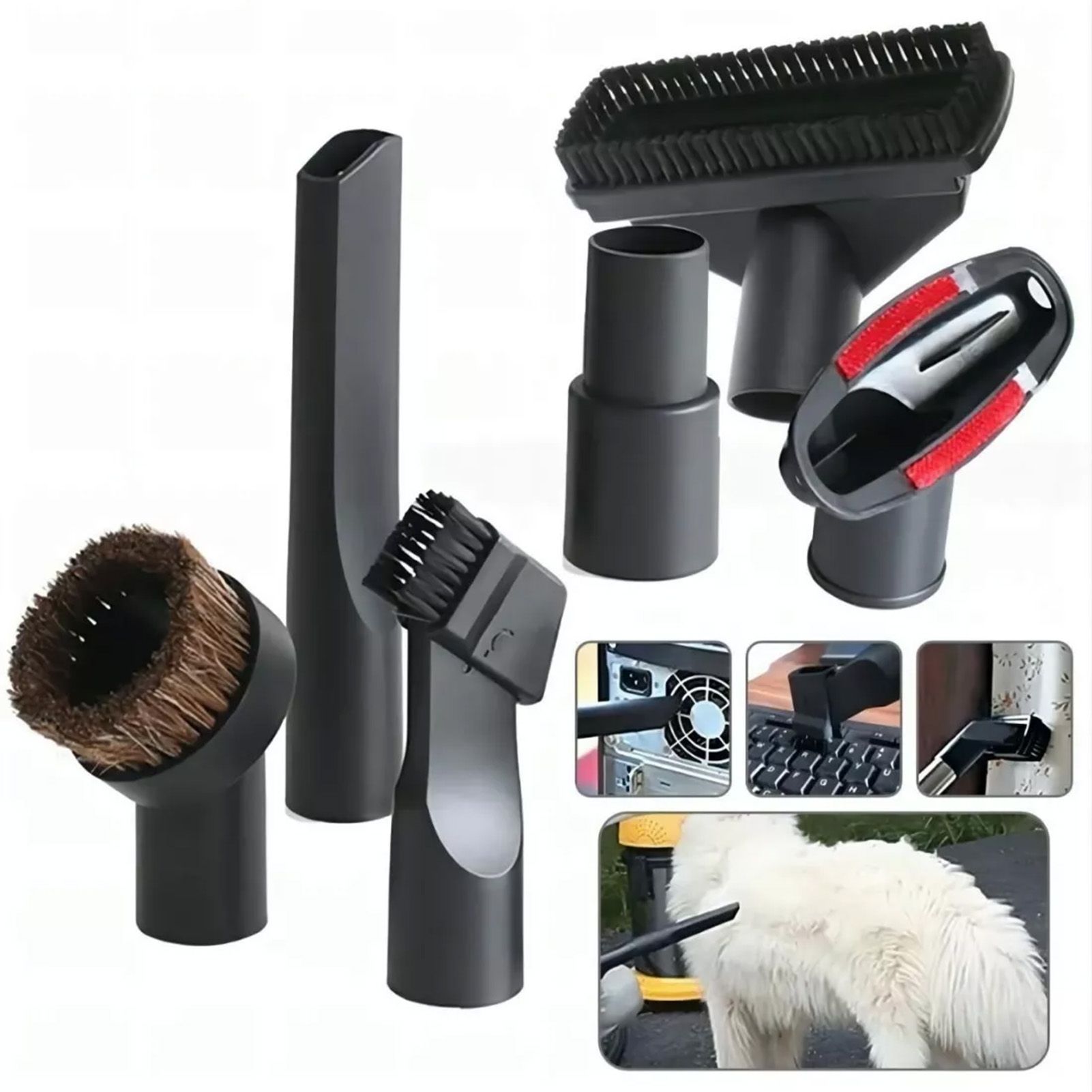 Vacuum Cleaner Accessories Replacement Brush Nozzle Vacuum Cleaning Kit for Floor Sofa Car 6pcs โ image 5