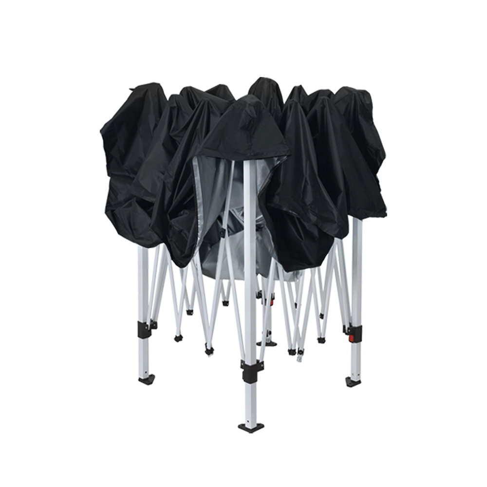 Instahut Gazebo Pop Up Marquee 3x3m Wedding Party Outdoor Camping Tent Canopy Shade Mesh Wall Black โ image 3