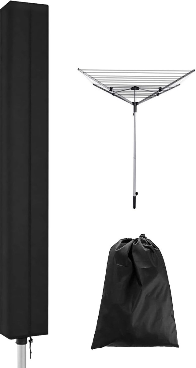 Dryer Cover - Protective Cover - Rotating Clothesline Cover Waterproof Fabric - 165x16x16 cm - Universal Dryer Cover - Heavy Duty Rotating Clothesline Cover