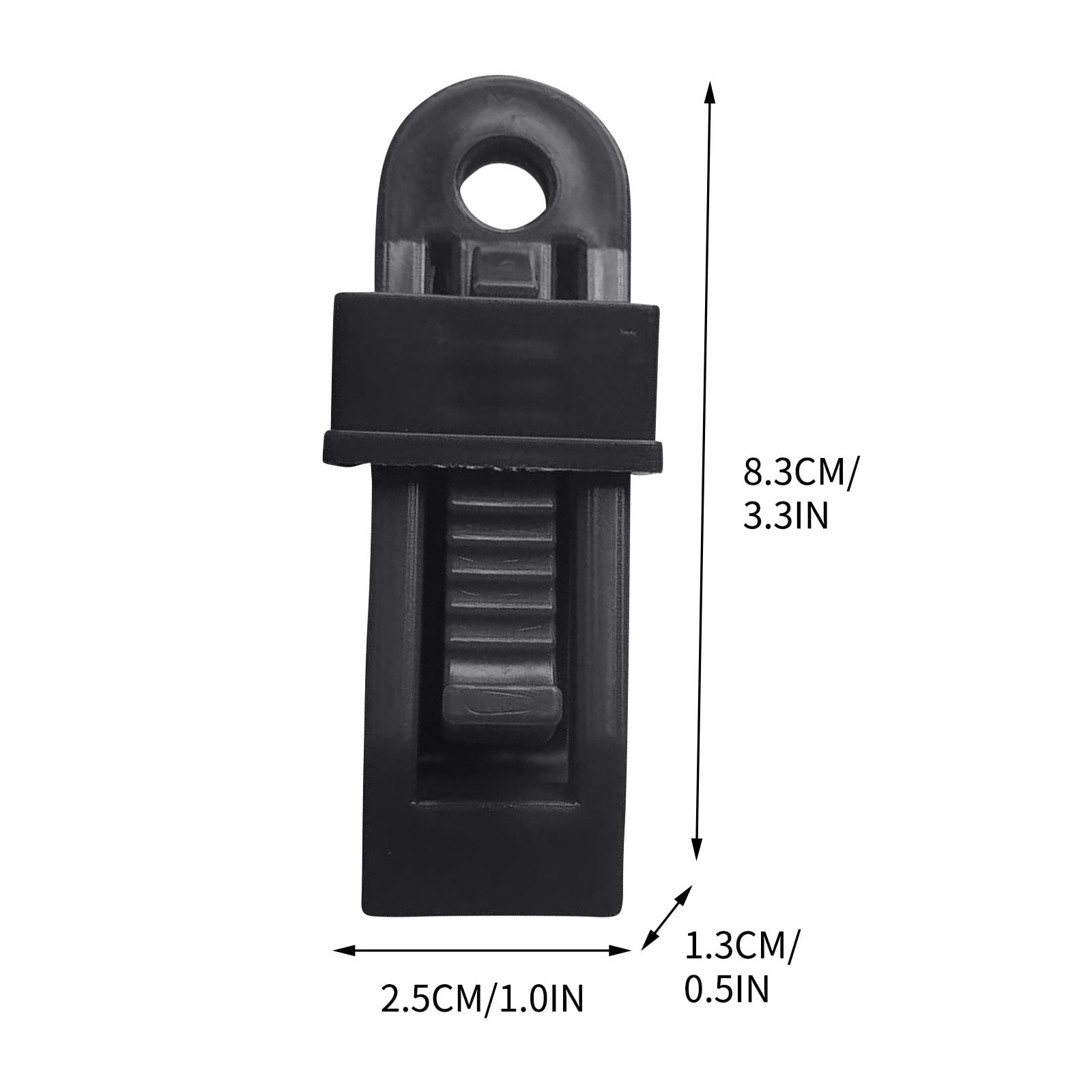 Tarp Clips, Heavy Duty Lock Grip, Reusable Tarp Clamps for Secures Outdoor Camping, Awnings, Car Covers, Swimming Pool Covers, Black โ image 2