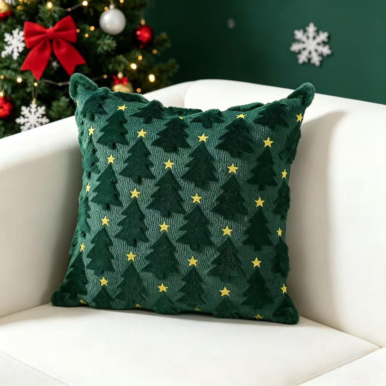 Set of 2 Christmas Cushion Covers (Pillow filling not included)-Style 10 — image 6