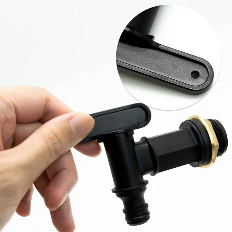 Rain Barrel Hose Tap/ ¾ Bsp Thread Replacement Faucet Plastic Connector Snap-Fit Beer Home Brew — image 4