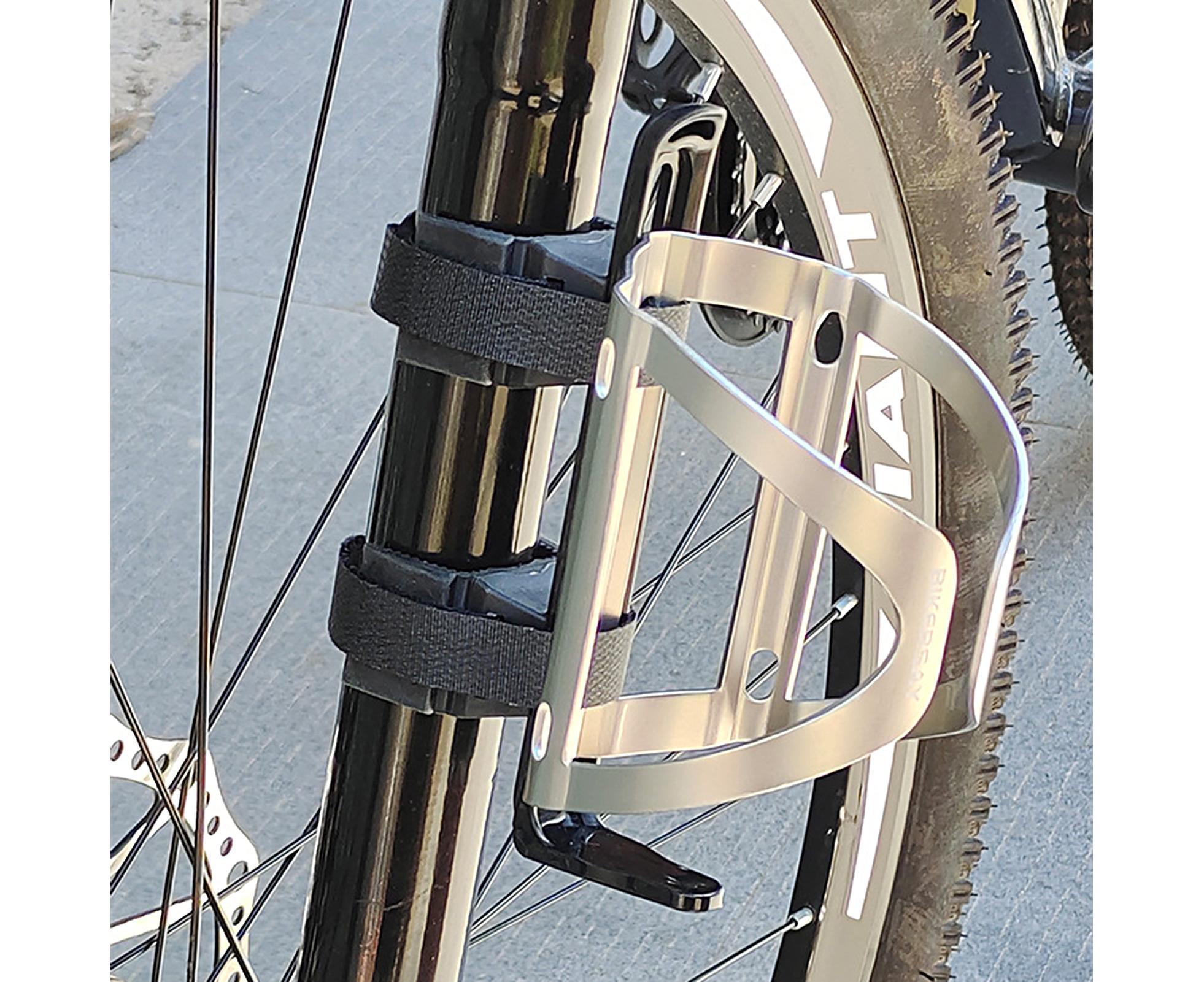 BIKERSAY Bike Water Bottle Holder Good Toughness Anti Fall Ultralight Opening Adjustable Bicycle Cup Holder for Riding — image 4