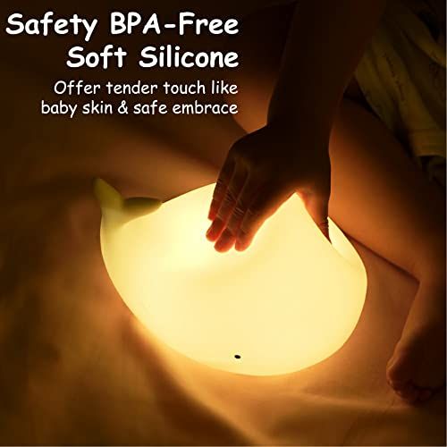 Silicone Nursery Night Light Beach Room Decor Desk Lamp Toys,Bedroom Decorations Gifts for Toddlers,Girls And Boys,Baby,Kids — image 5