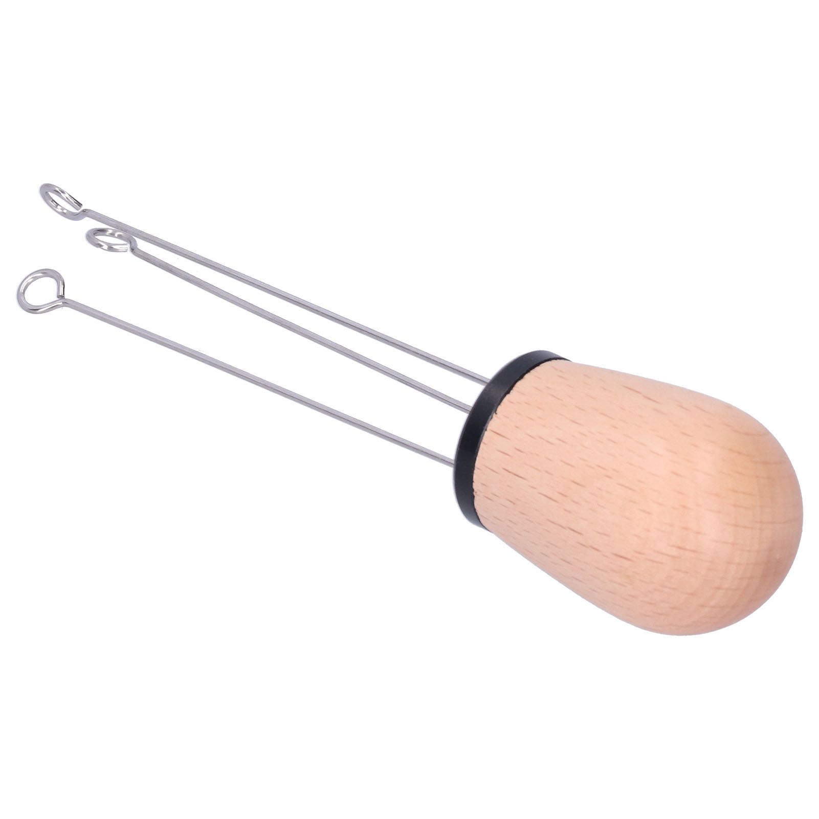 Needle Type Coffee Powder Distributor Wood Handle Coffee Stirrer Distribution Tool(Couverture noire hêtre ) — image 3
