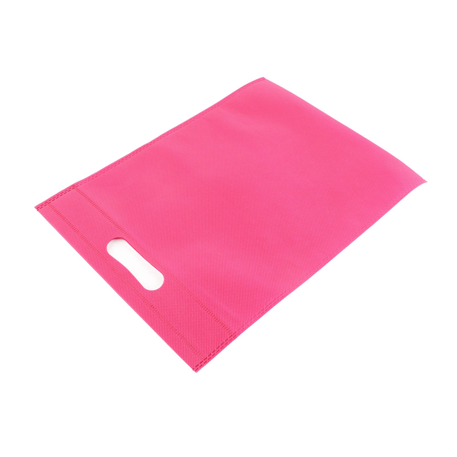 50Pcs Die Cut Non Woven Bags Eco Friendly Flat Mouth Tote Bags Non Woven Fabric Garment Bags Rose Red 25x35cm/9.8x13.8in โ image 5