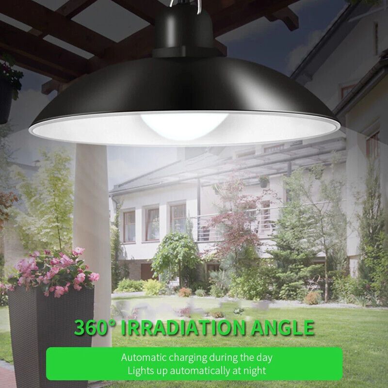 Solar Chandelier 30 LED Retro Bulb Light with Remote Control 3 Brightness Levels White Light IP65 — image 3