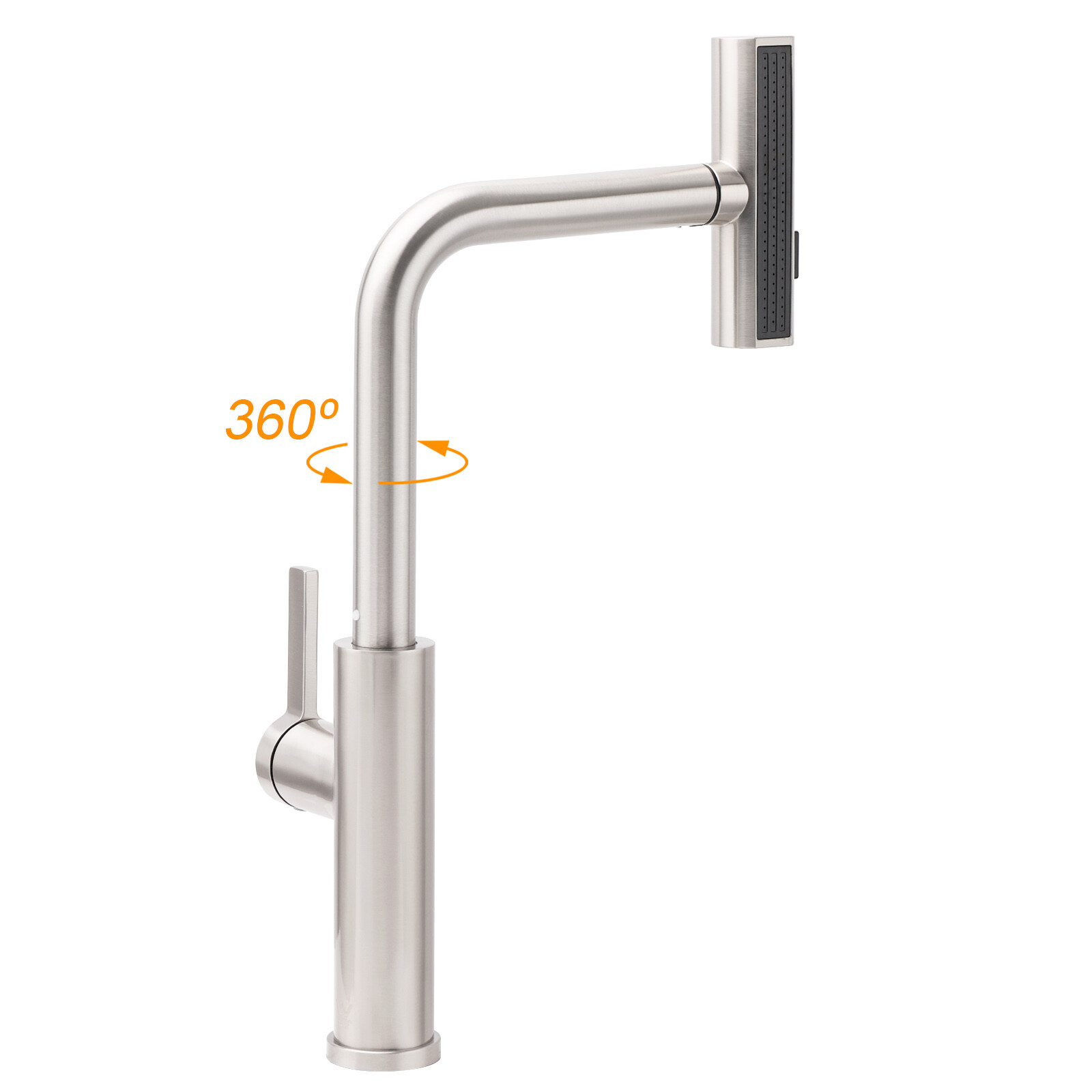 Brushed Nickel 3-Mode Kitchen Mixer Pull Out Down Sink Laundry Faucet Tap WELS — image 3