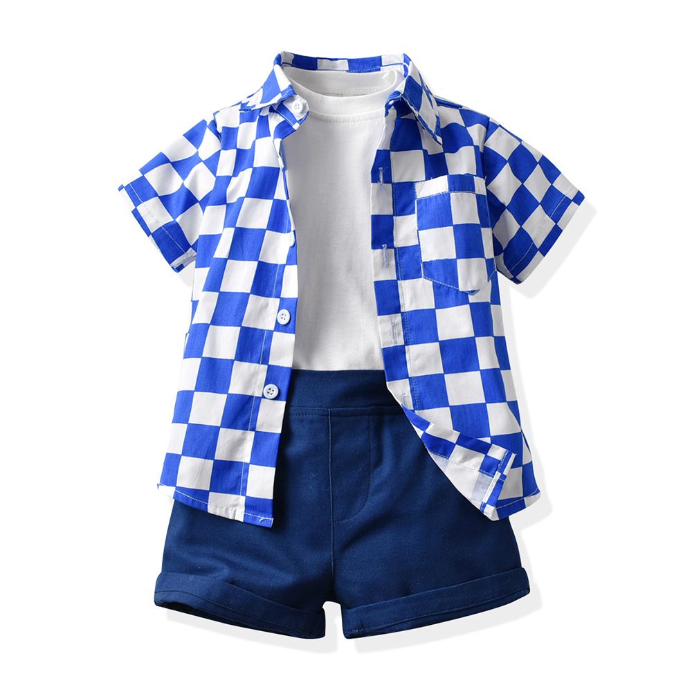 Top and Top Boys Plaid 3 Piece Set Cotton Green 90cm โ image 3