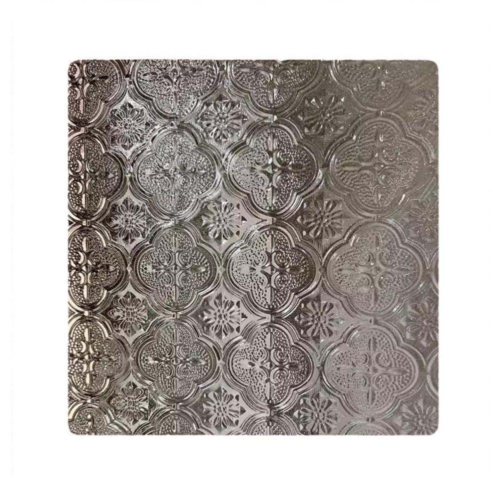 3D Window Film Self-Adhesive Privacy UV Heat Protection Decorative Reusable for Bathroom Home and Glass, 45cmx3m
