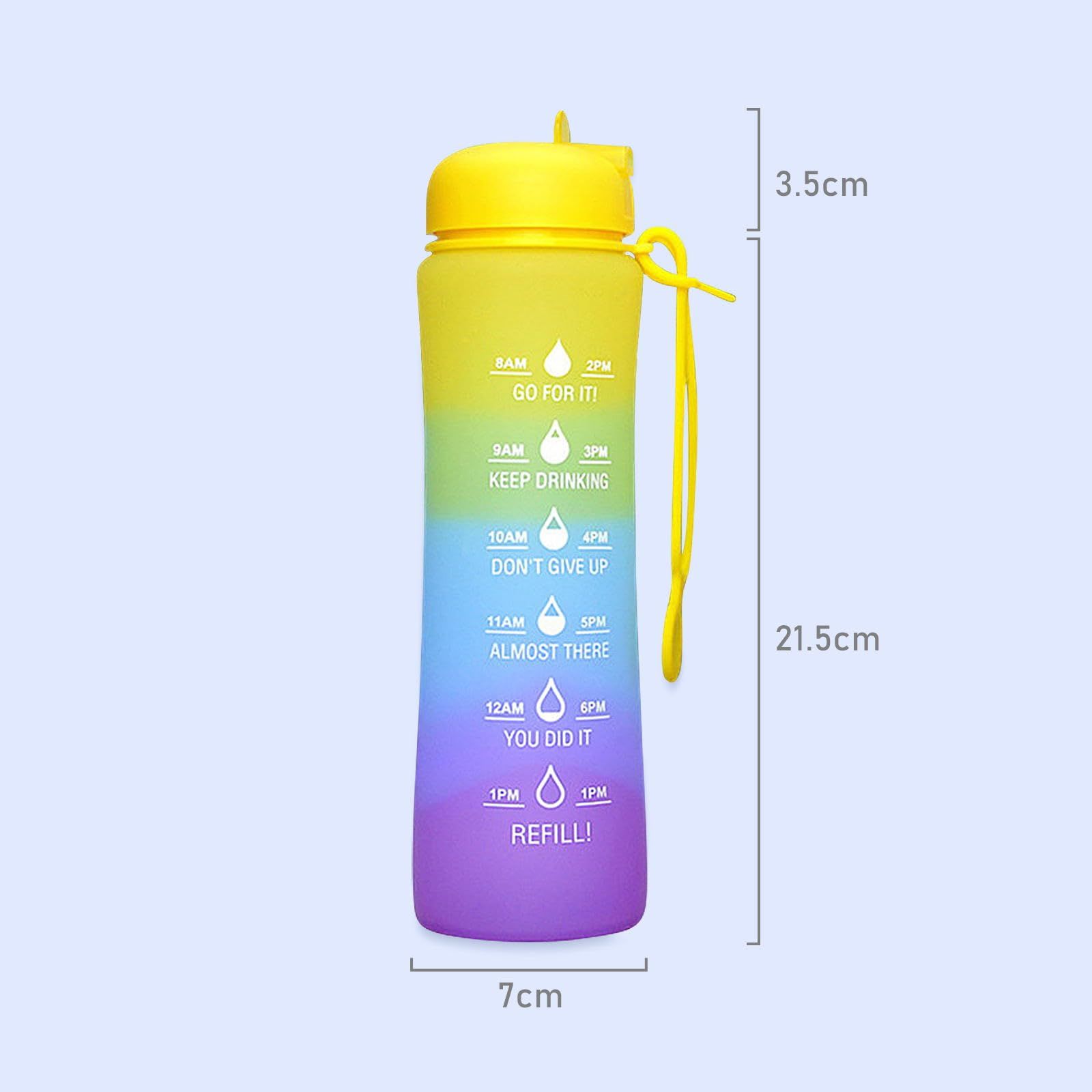 Travel Water Bottle Portable Hiking Water Bottle with Leak proof 22 OZ Reusable BPA Free Silicone Sport Water Bottles โ image 5