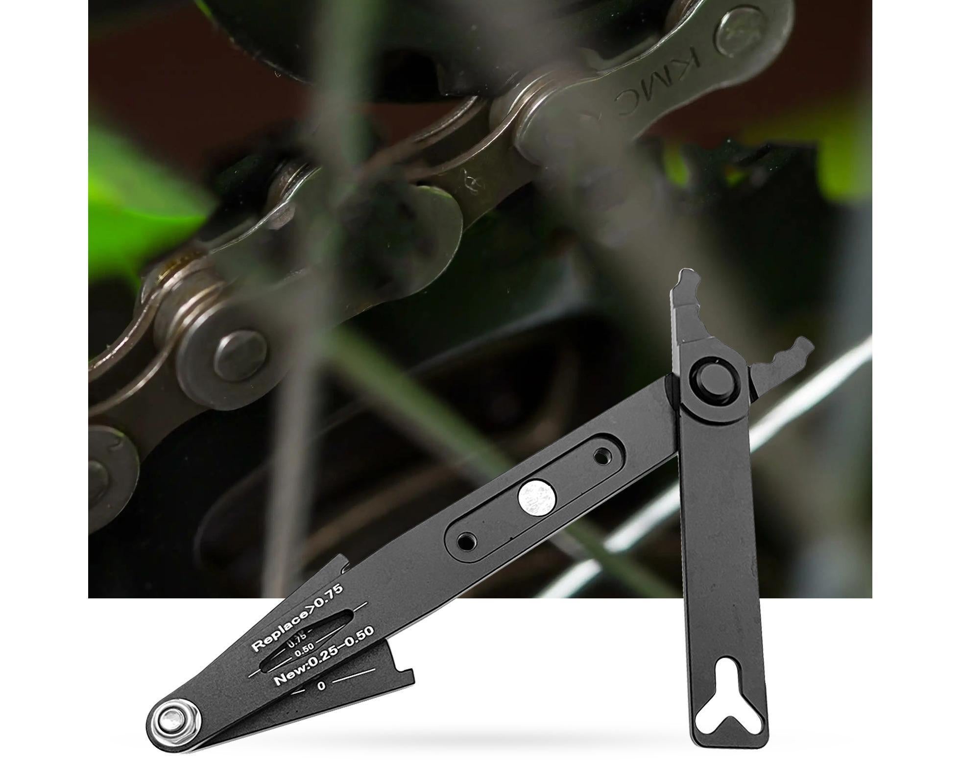 Chain Wear Detection Tool Ergonomic Design High Strength Bike Chain Buckle Removal Plier with Scale for Mountain Bike — image 4