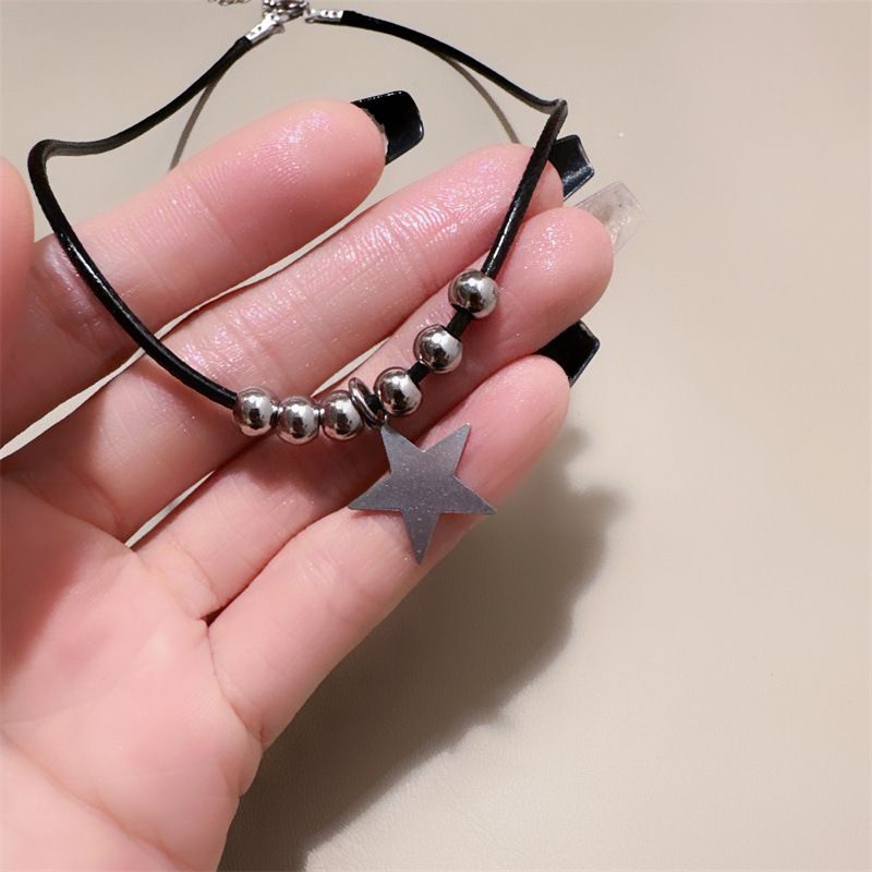 Star Pendant Necklace for Women Stylish Hip Hop Five-pointed Star Charm Neck Chain Trend Neck Jewelry โ image 4