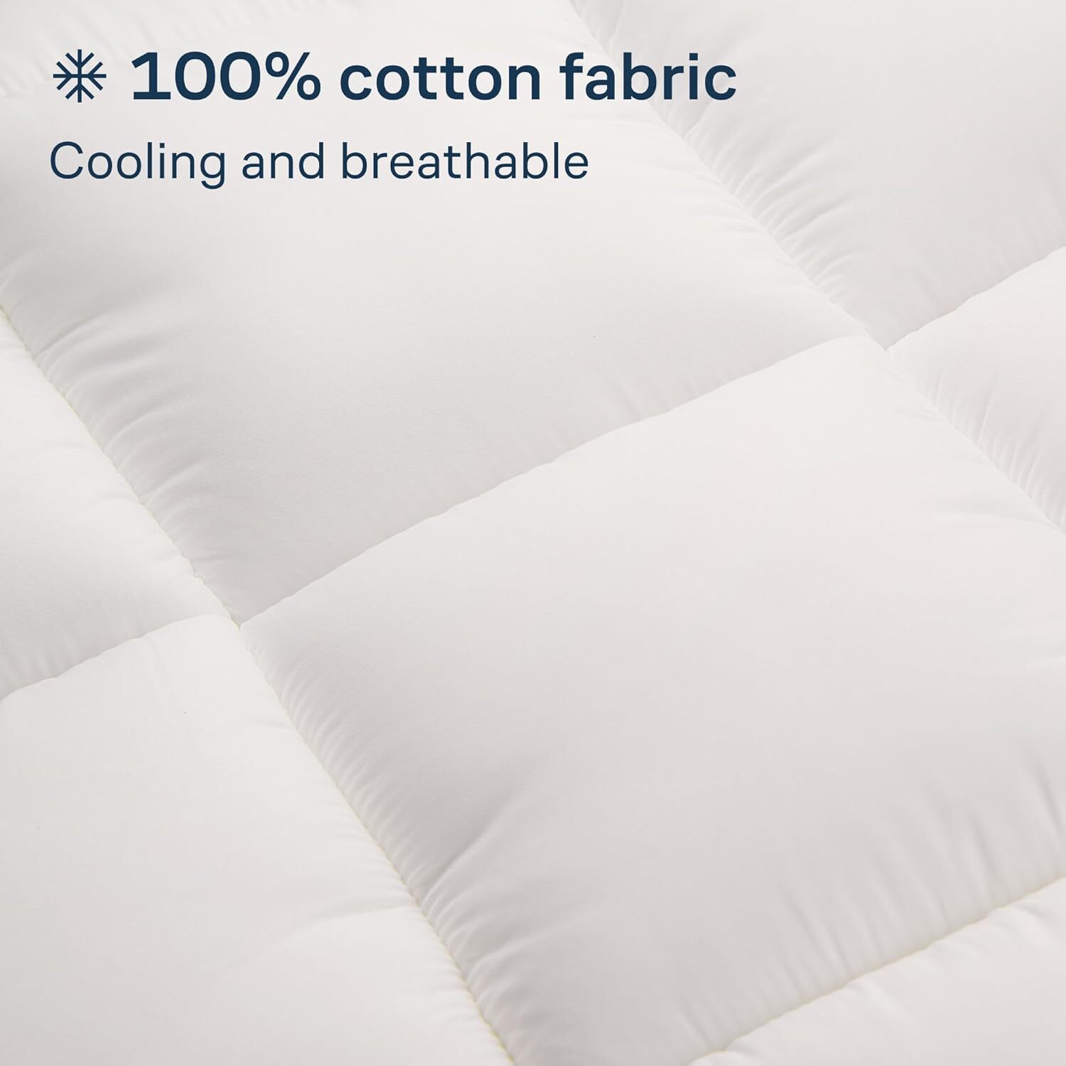 Luxury Mattress Topper Pillowtop Bedding Mat Pad Fitted Cover Underlay DOULBE — image 4